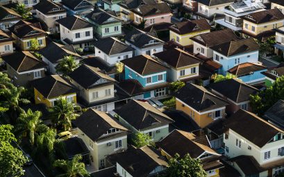 quartier residentiel vu de haut